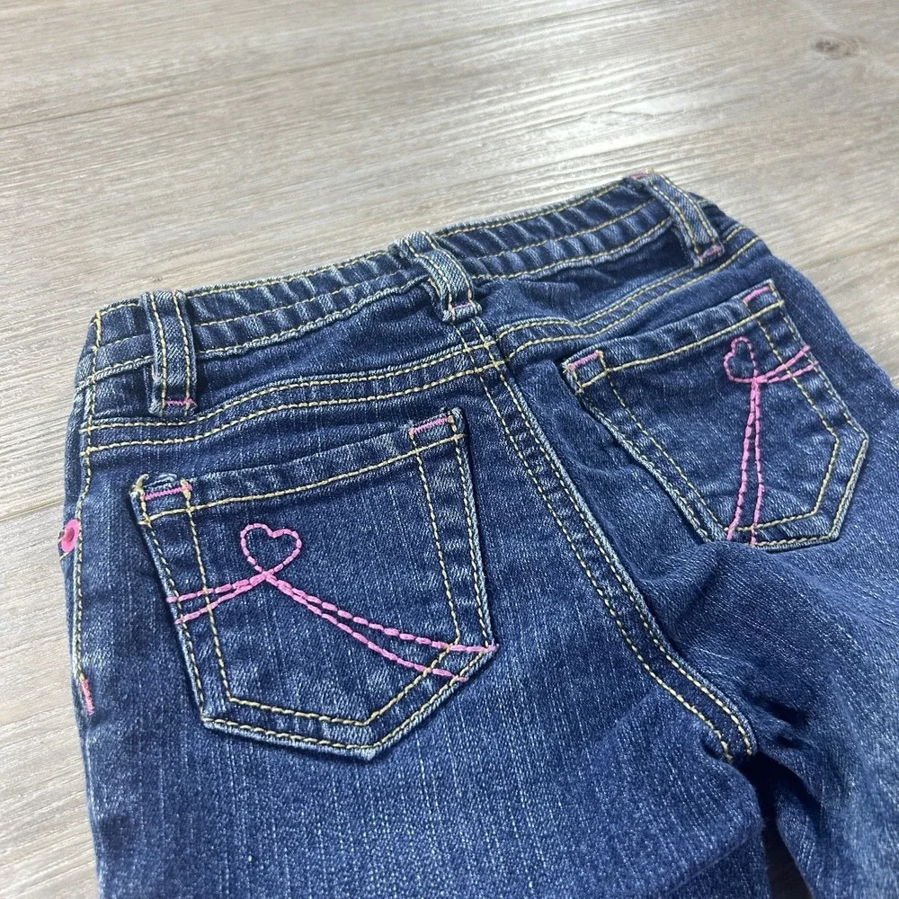 Vtg Est. 1989 The Children's‎ Place 2T Patchwork Straight Cuffed Jeans